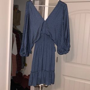 Dusty Blue Star Dress